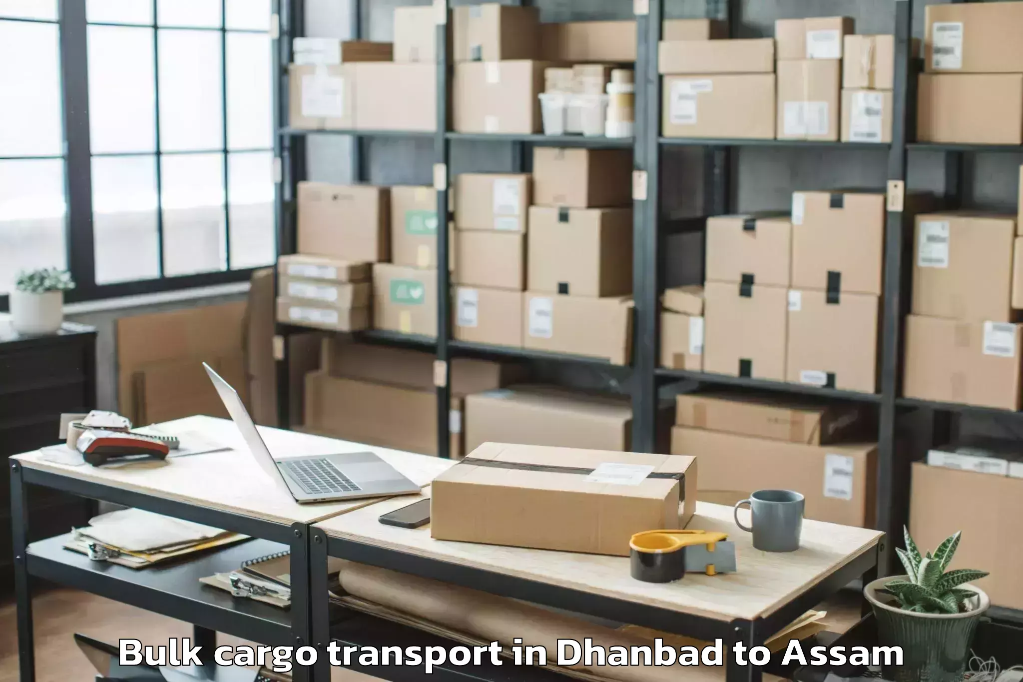 Affordable Dhanbad to Dhuburi Bulk Cargo Transport